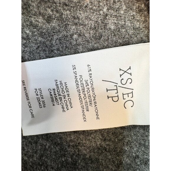 Cabi Womens Asymmetrical Zip Knit Jacket XS Gray - Picture 3 of 12